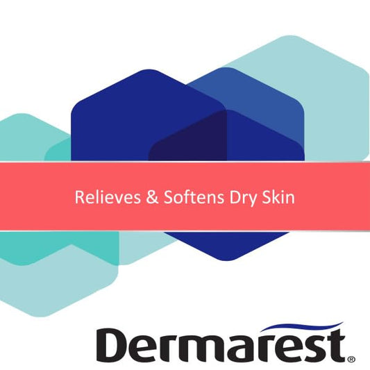 Dermarest eczema lotion closeup texture highlights non-greasy, soothing application.