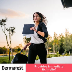 Dermarest eczema lotion used in daily skincare routine to soften dry skin.