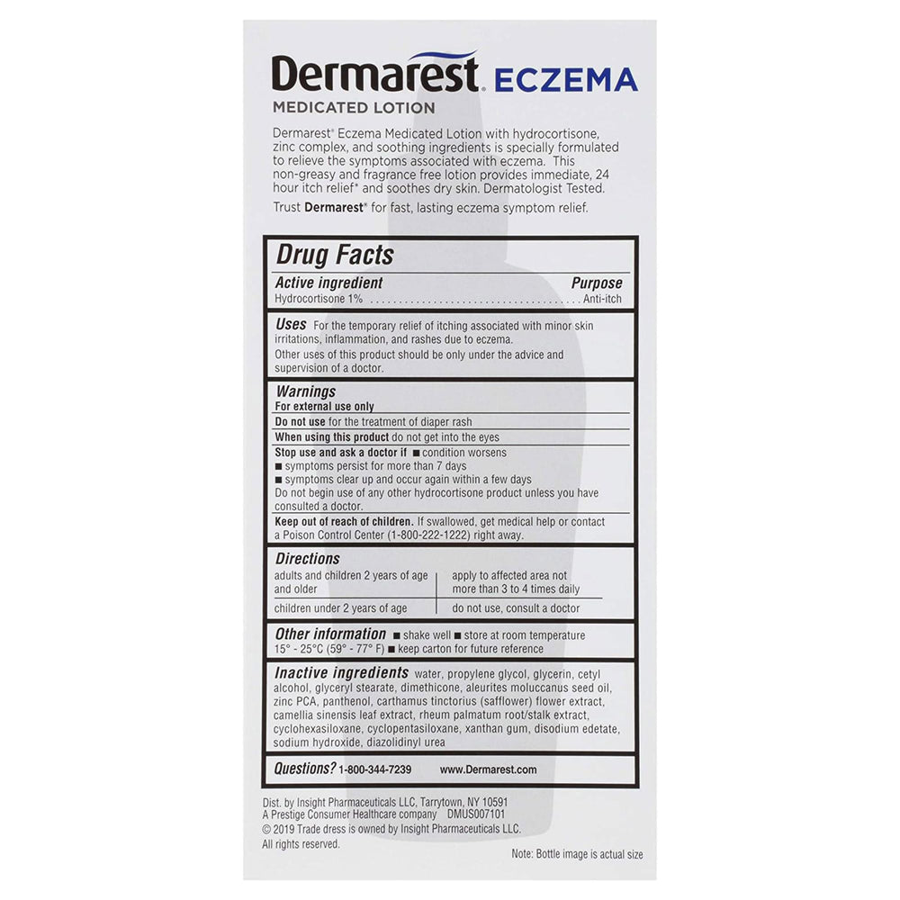 Dermarest dermatologist-tested stamp visible on packaging communicates trusted care.