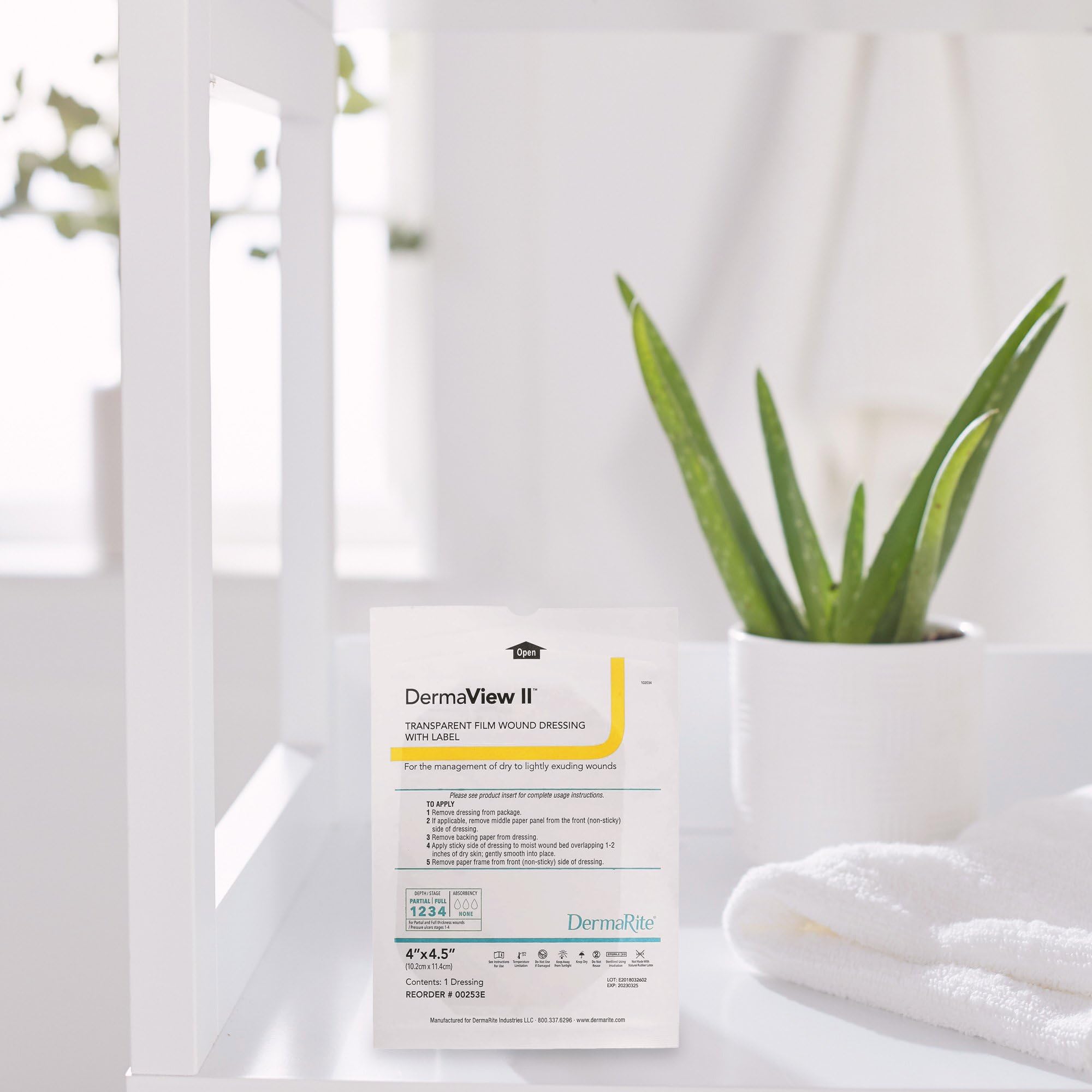 DermaRite DermaView II waterproof protection supports daily activity wear.