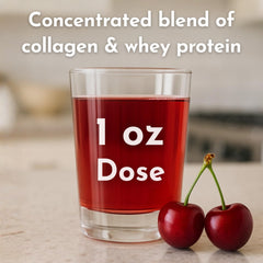DermaRite ProHeal served in a glass with straw for easy intake