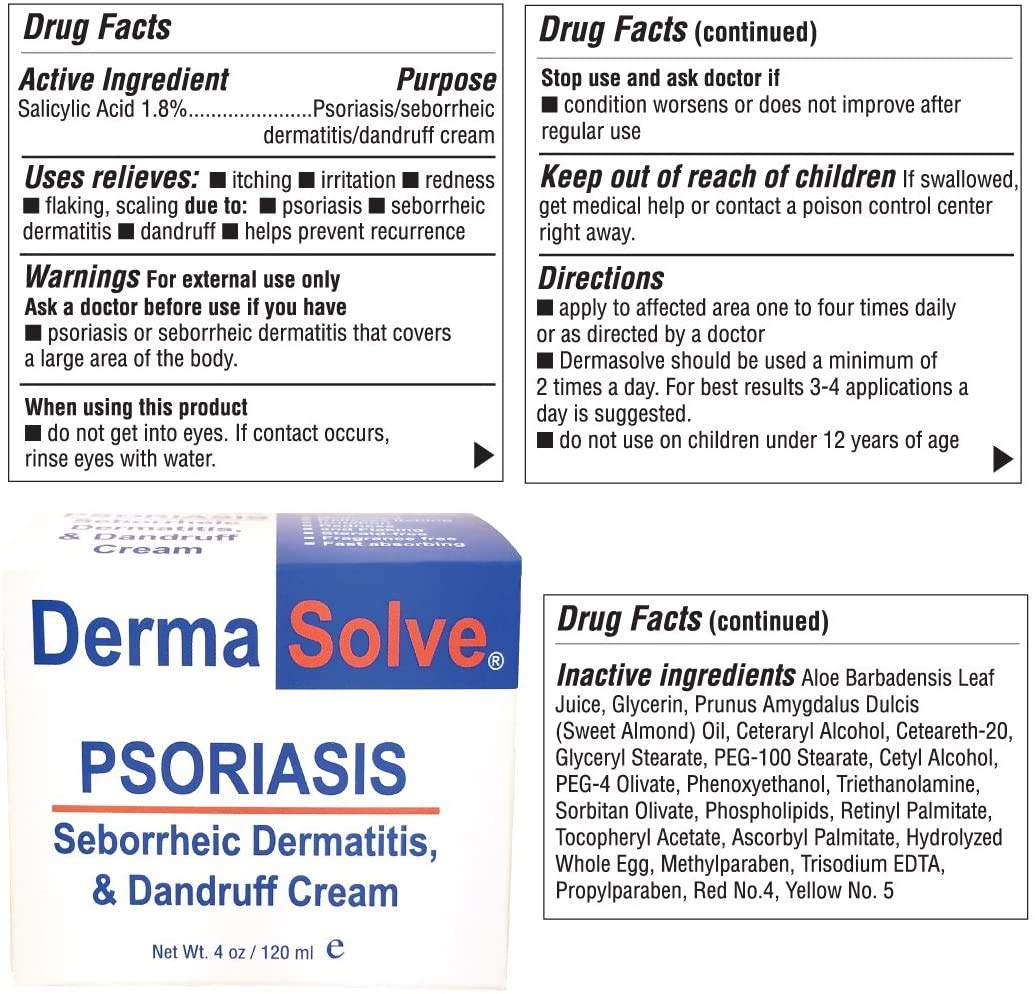 Made in USA Dermasolve packaging highlighting quality and safety.