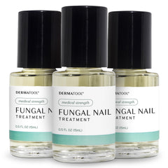 DERMATOOL Toenail Fungus Treatment bottle showing easy, fast-absorbing formula for nails.