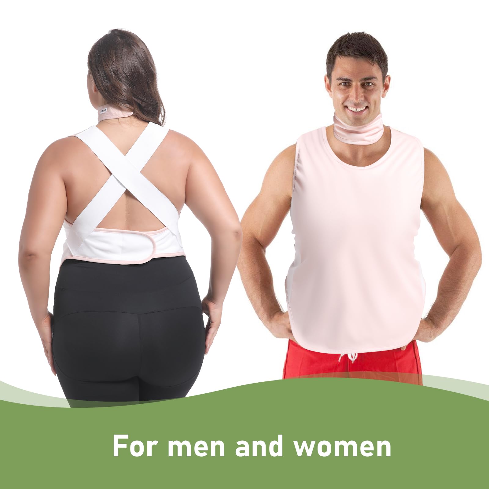 DEROWN castor oil vest wrap shown for targeted, comfortable coverage.