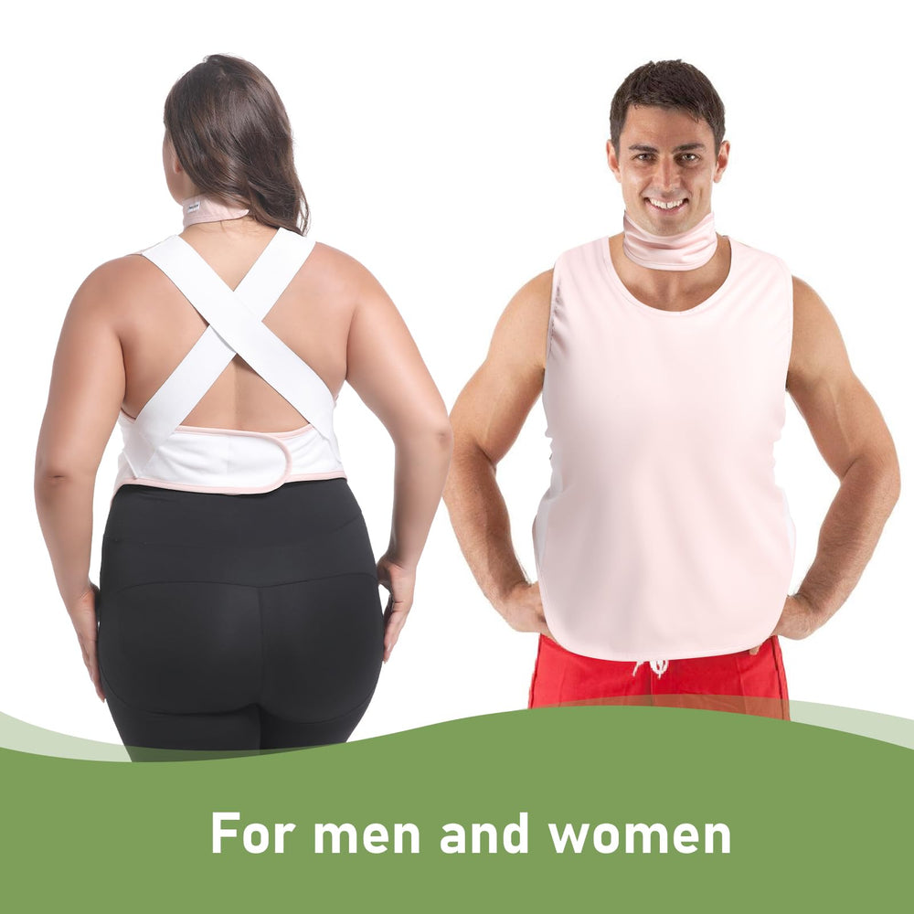 DEROWN castor oil vest wrap shown for targeted, comfortable coverage.