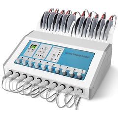 DERUIISSK Meridian Massager front view with 10-channel pads for targeted acupoint stimulation.