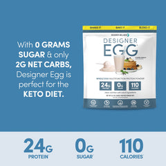Designer Wellness Designer Egg kitchen scene showing versatile protein use