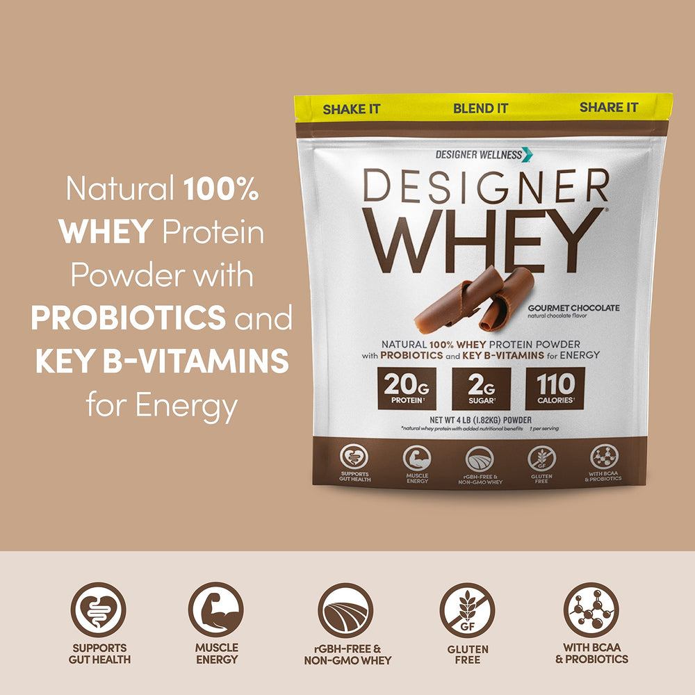 Designer Wellness designer whey protein scoop for easy, quick mixing