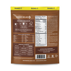 Designer Wellness Designer Whey powder ready to mix in a shaker bottle
