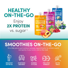 Designer Wellness Protein Smoothie 12g protein for energy and fullness.