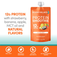 Designer Wellness Protein Smoothie 12g whey protein per pouch