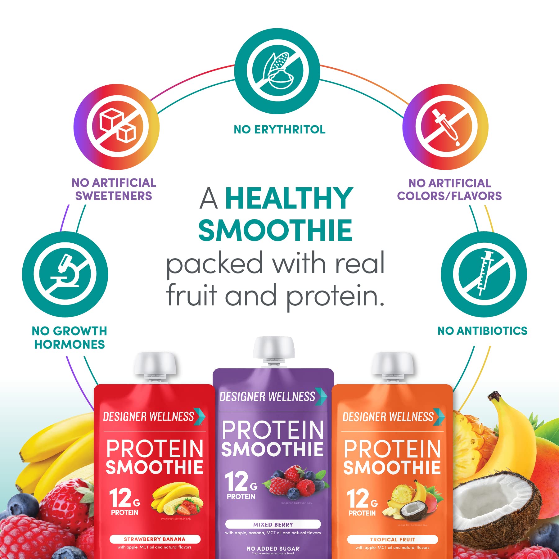 Designer Wellness Protein Smoothie creamy texture close-up