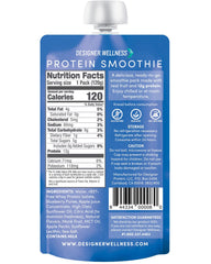 Designer Wellness smoothie creamy texture suggesting yogurt-like consistency for sipping