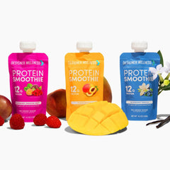 Designer Wellness Protein Smoothie variety pack offers tasty options.