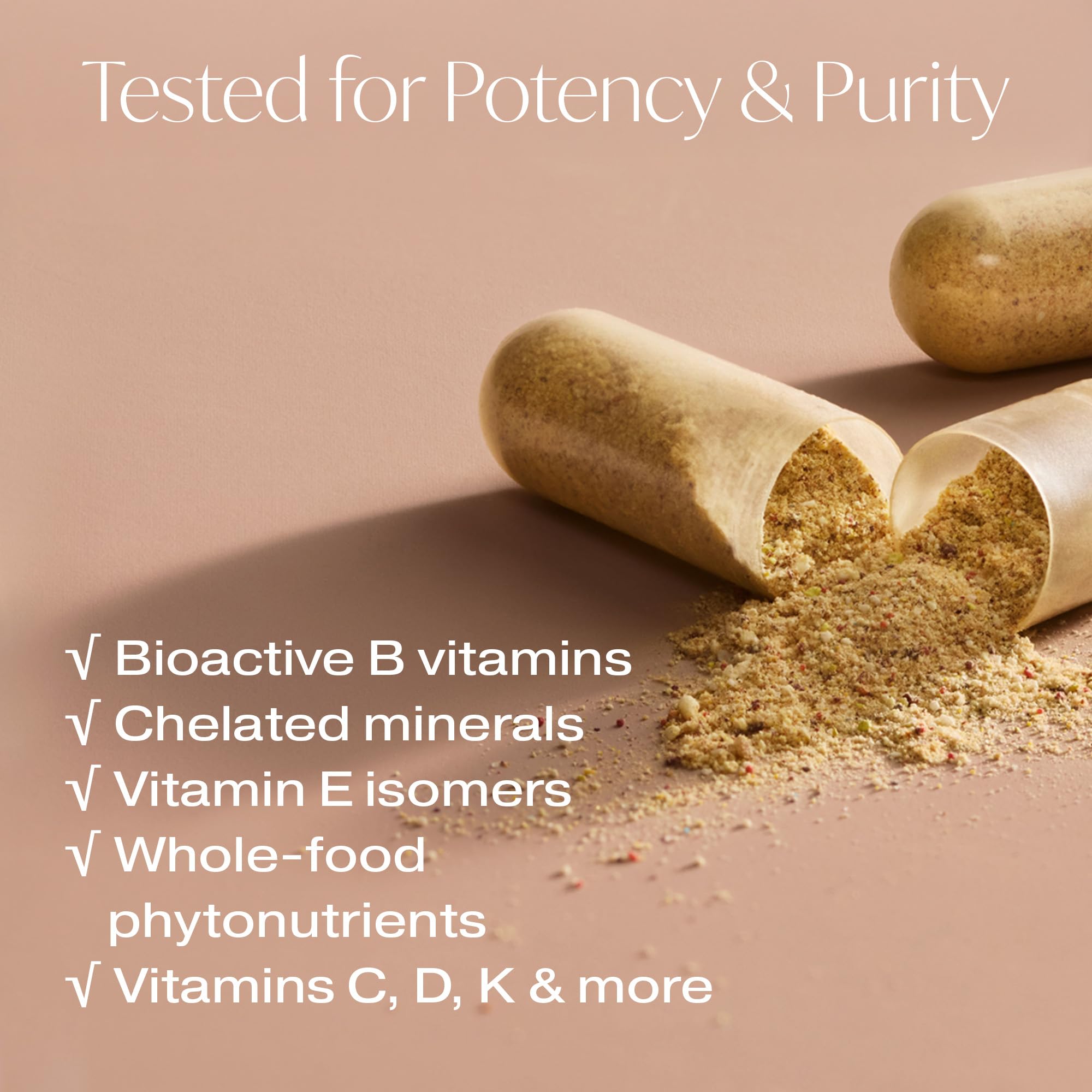 Designs for Beauty The Foundation of You capsules-closeup featuring bioavailable nutrients