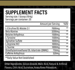 Scoop dispensing the powder for a quick, focused pre-workout mix