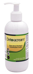 Detoxacream EDTA cream jar showing colorless topical formula for daily use.