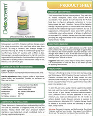 Detoxacream EDTA cream packaging displayed for safe storage and handling.