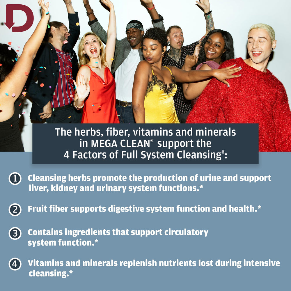 Detoxify Mega Clean tropical glass ready for a flavorful cleanse.