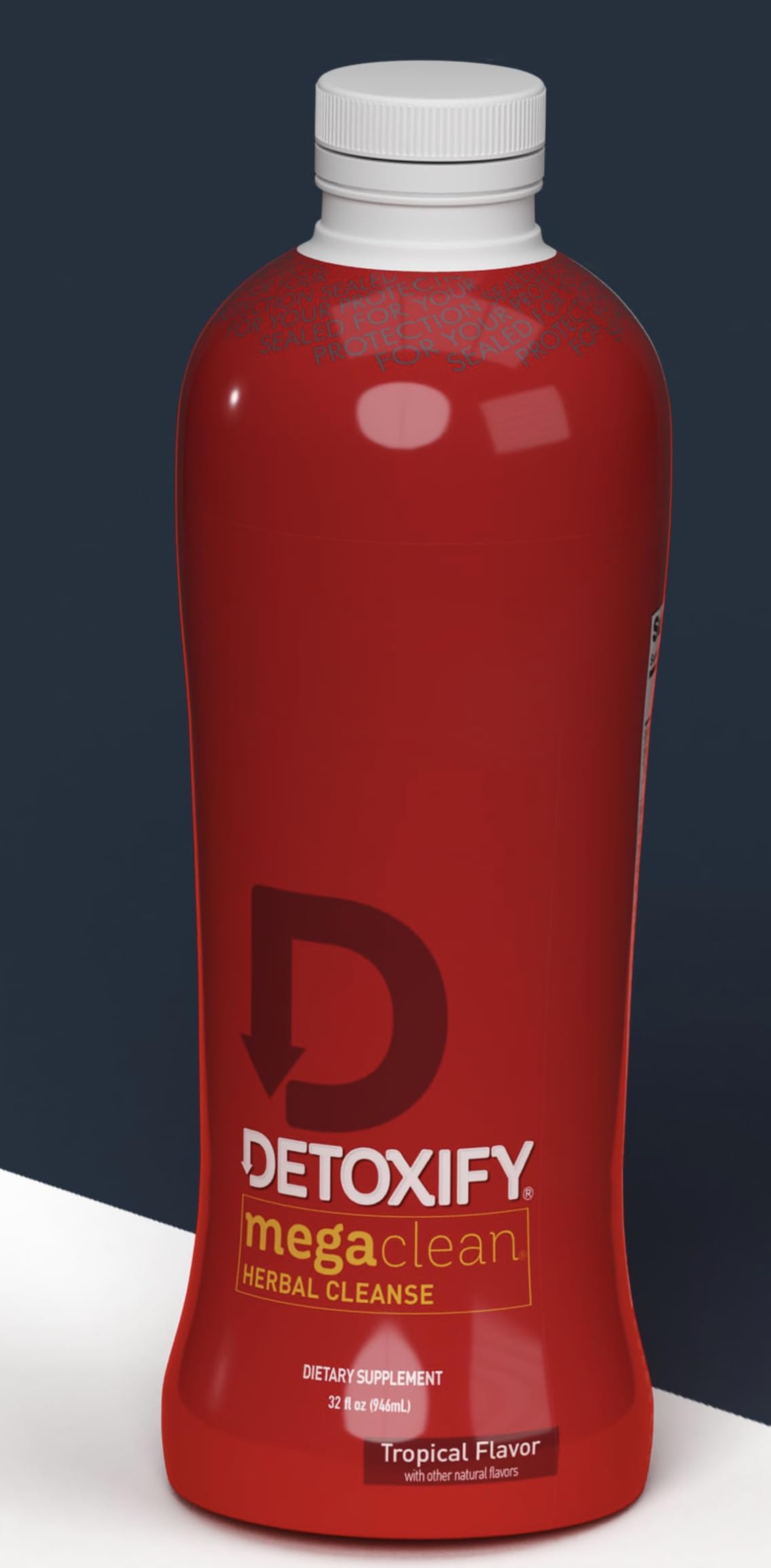 Detoxify Mega Clean usa manufactured label emphasizes domestic production.