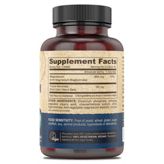 DEVA label showing vegan safety and trace minerals details.