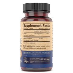 DEVA soy-free Vitamin E capsules suitable for soy sensitivities.