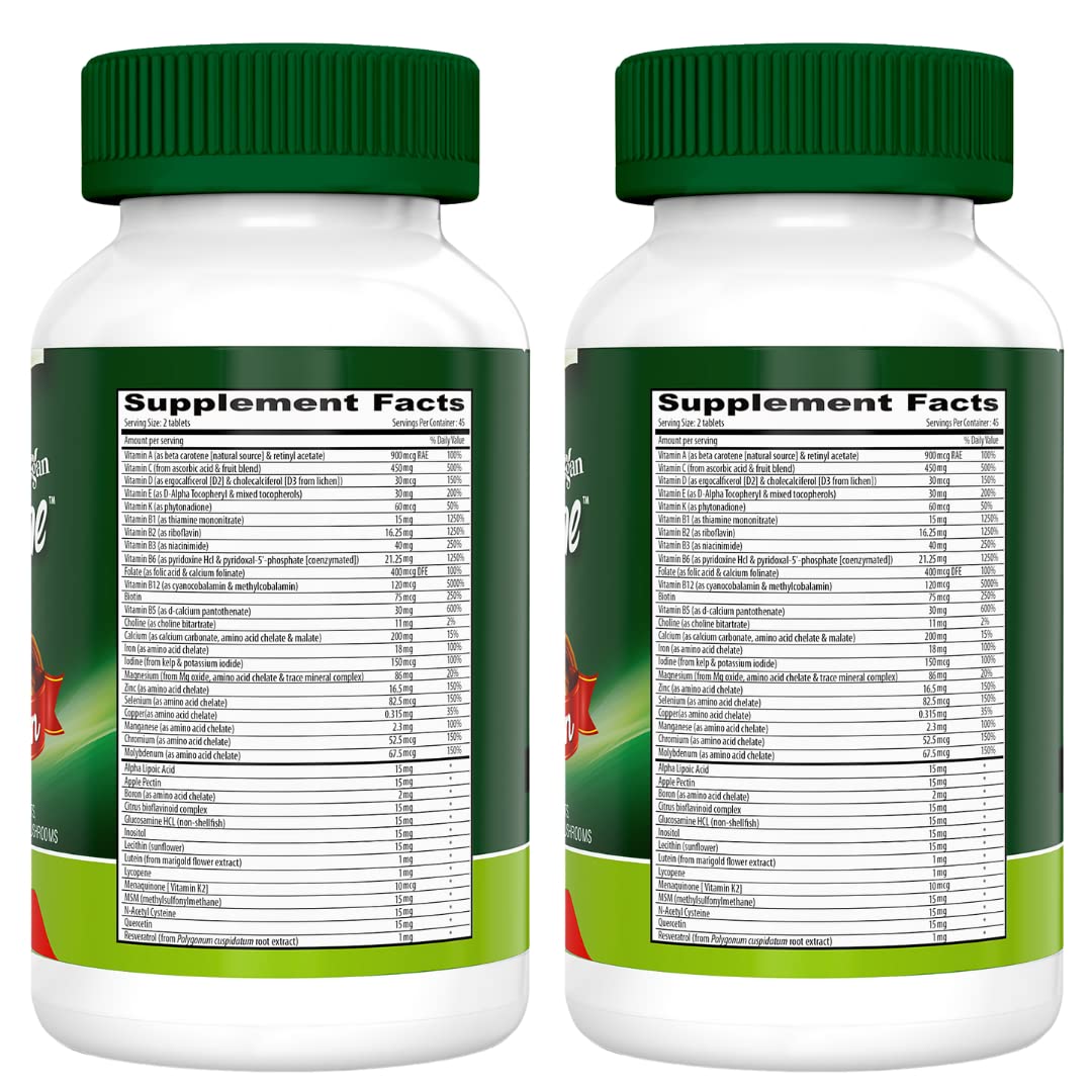DEVA Tuba Prime bottle back with nutrition details for vegan use.