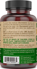 DEVA vegan glucosamine MSM CMO turmeric ingredients panel