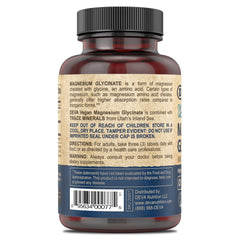 DEVA vegan magnesium glycinate tablets close-up highlighting gentle absorption.