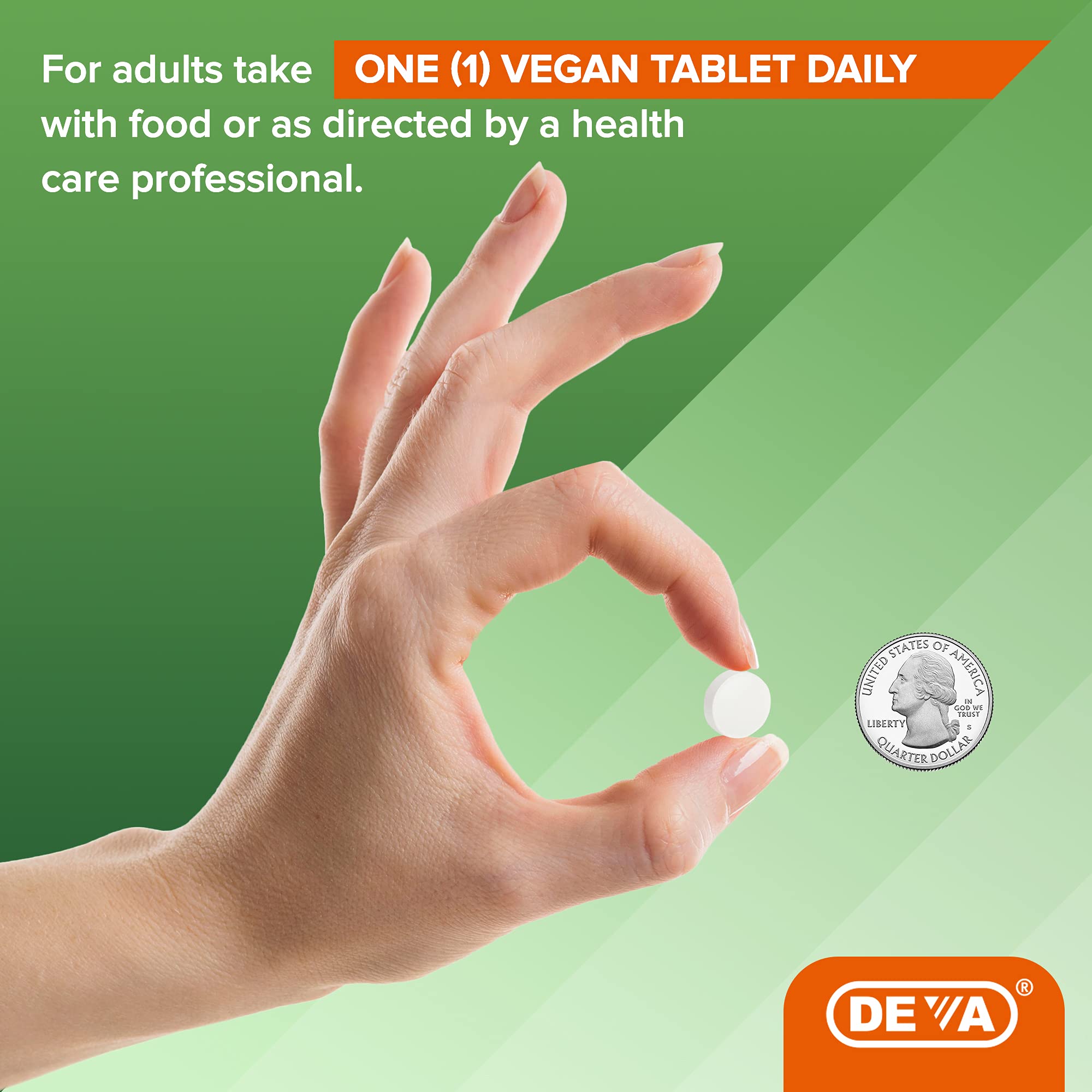 DEVA Vegan Society seal on packaging emphasizing 100% animal-free formulation.