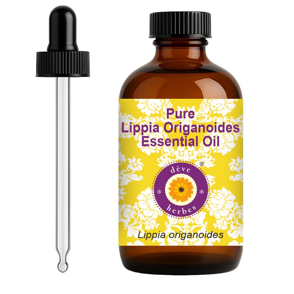 deve herbes Lippia Origanoides oil bottle with glass dropper for precise dosing and easy use.