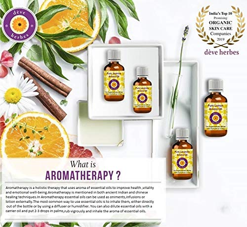 vial and label of dève herbes saffron essential oil highlighting vegan and cruelty-free status.