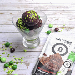 Devotion Nutrition Brownie Batter pack suitable for gym or office fueling.