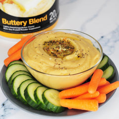Devotion Nutrition Buttery Blend baking-friendly protein powder for pancakes and bites