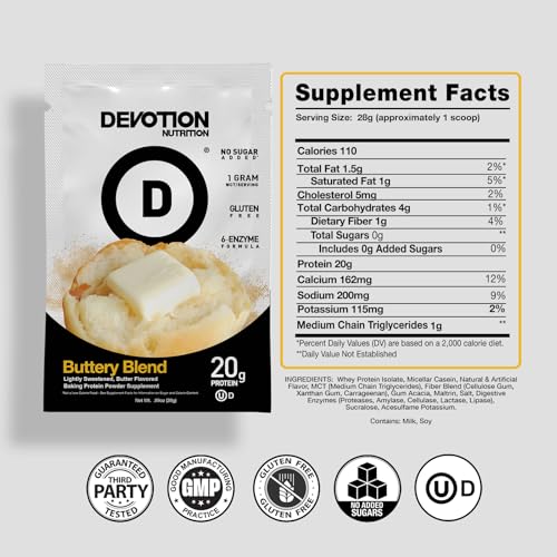 Devotion Nutrition Buttery Blend digestive enzymes in powder form for easy digestion