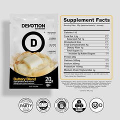 Devotion Nutrition Buttery Blend digestive enzymes in powder form for easy digestion