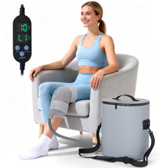 Dexcip cold therapy machine timer view showing customizable treatment duration.
