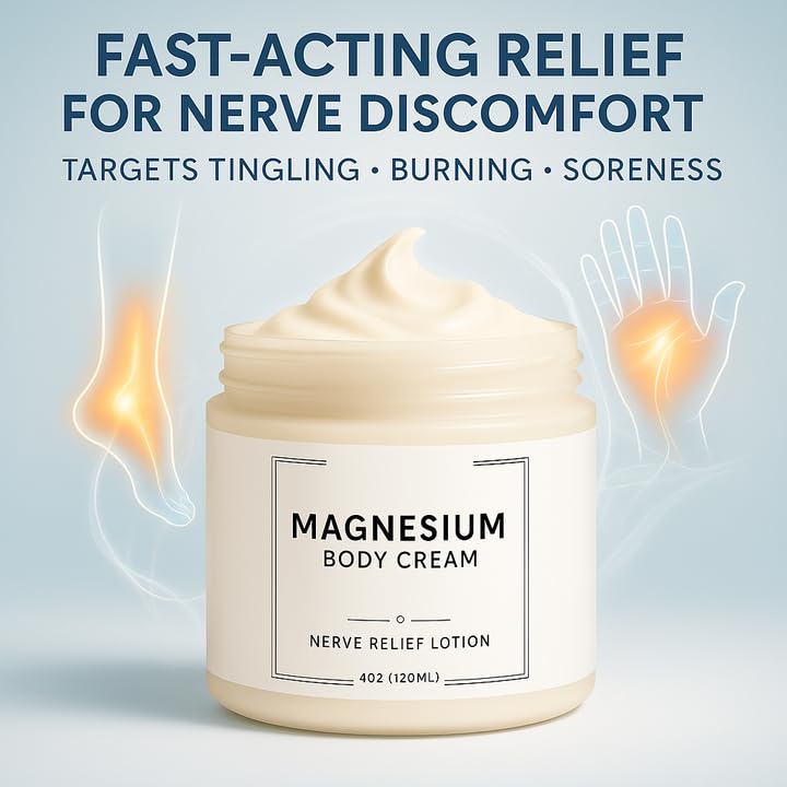 DFTLUUE Neuropathy Cream on hands delivering gentle nourishment.