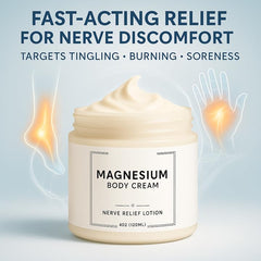 DFTLUUE Neuropathy Cream on hands delivering gentle nourishment.