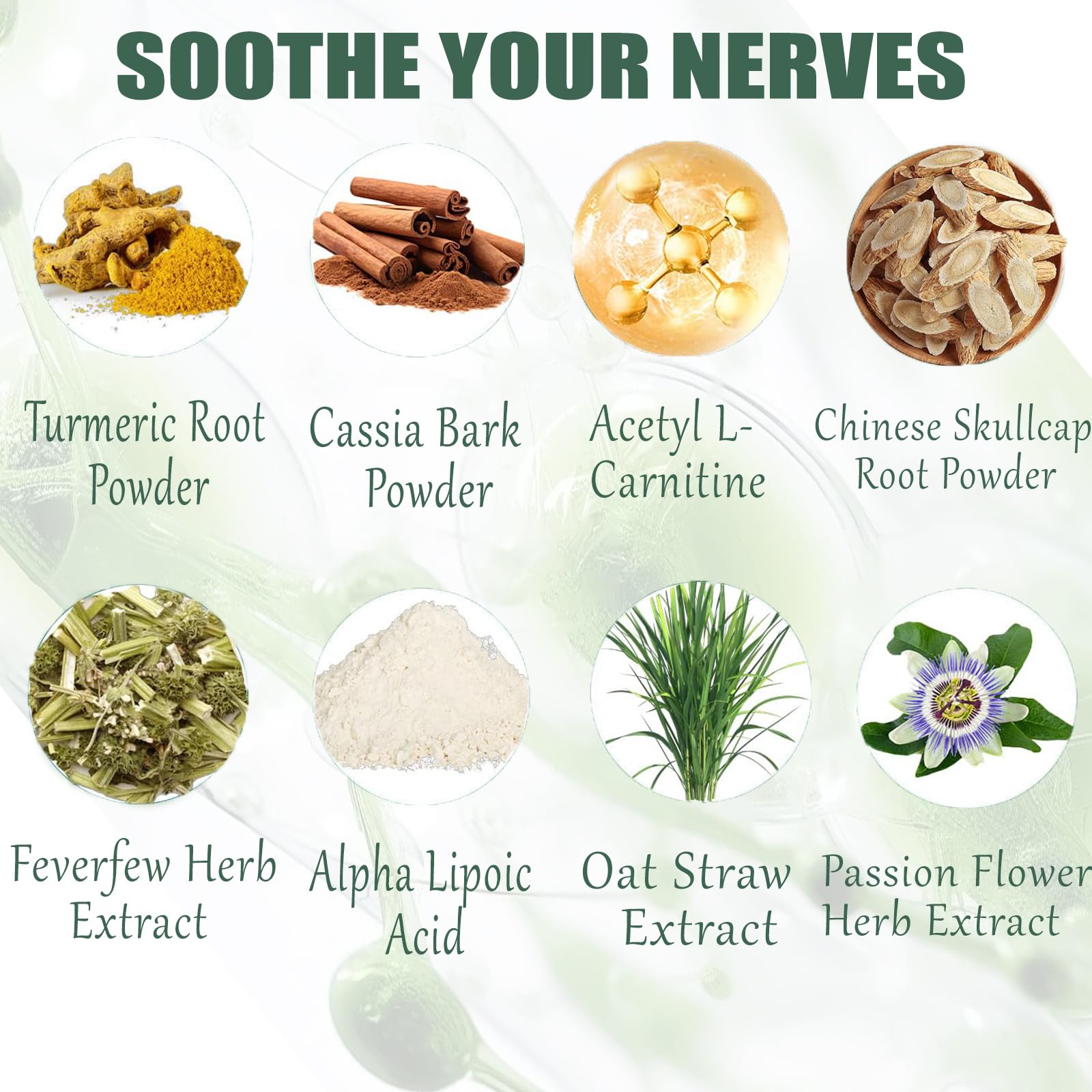 DFTLUUE Plant-based ingredients close-up for clean, non-GMO formula.