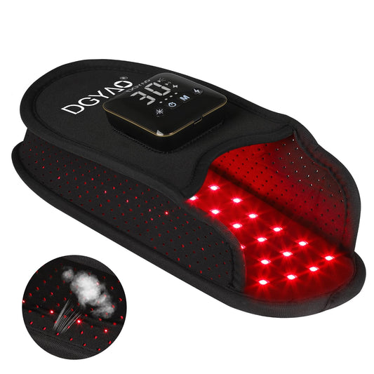DGQY cordless foot therapy pad front view for wireless home use.
