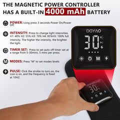 DGXINJUN control panel showing traditional steady-light mode for continuous exposure.