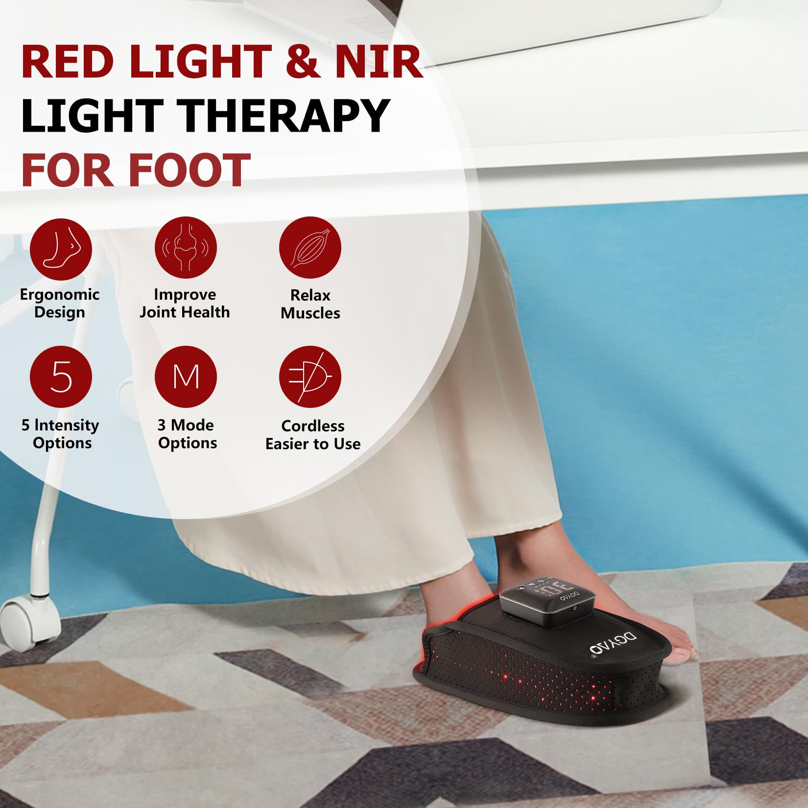 DGXINJUN wearable foot slipper design fits feet comfortably for therapy