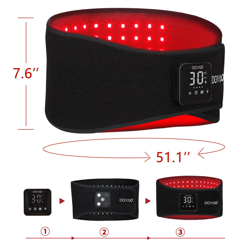 DGXINJUN ergonomic back-fit belt contour designed for a snug lower back fit.