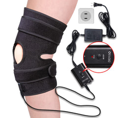 DGXINJUN knee-elbow wrap closeup shows soft microplush fabric comfort