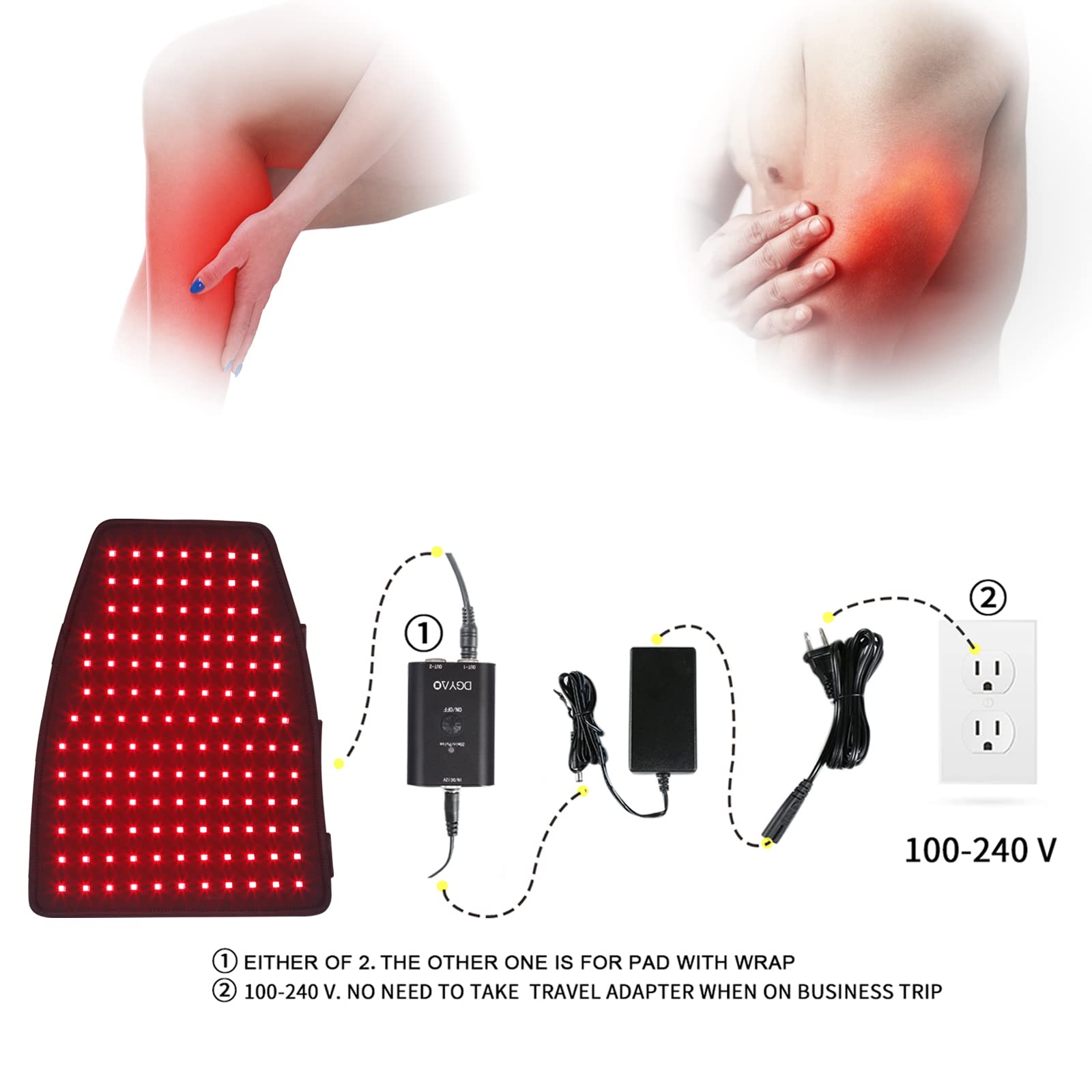 DGXINJUN traditional mode control with steady infrared light.