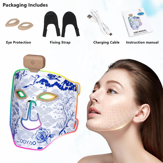 DGYAO red light mask eye shields protect eyes during therapy.