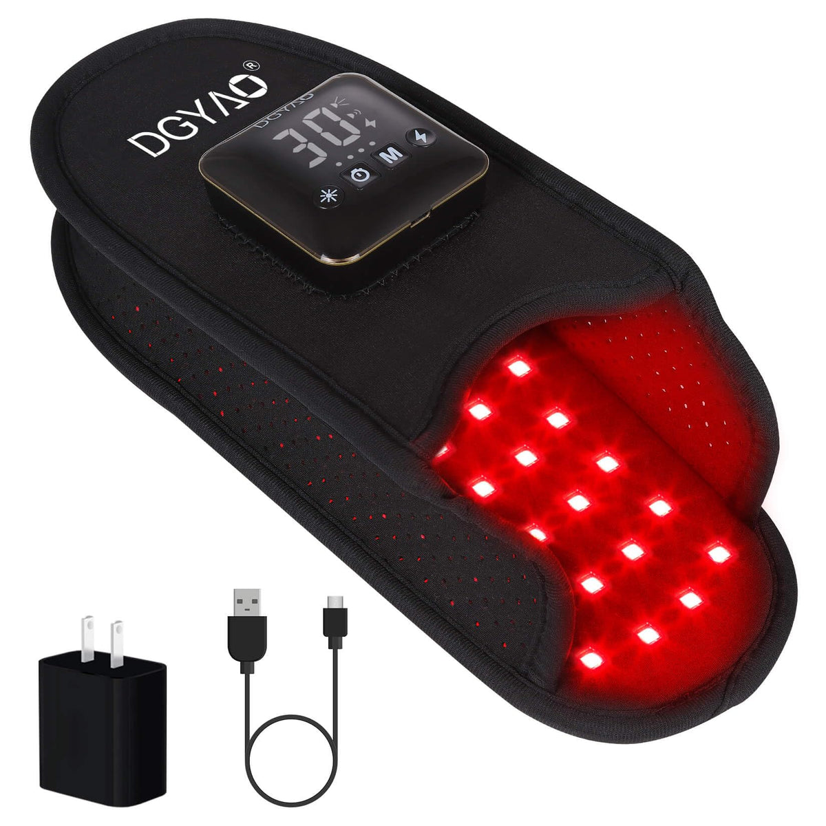 DGYAO D MAX cordless foot slipper delivering red light therapy for feet comfort.