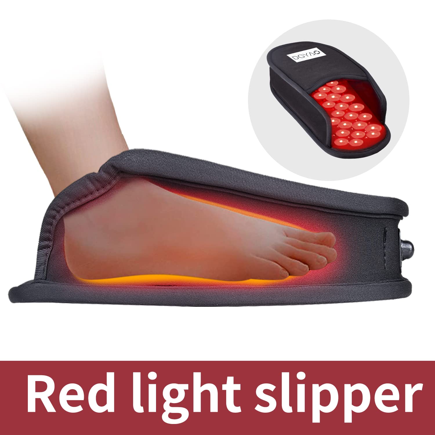 DGYAO double-sided therapy pad with 132 LEDs for deep tissue warming