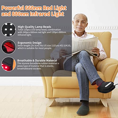 DGYAO foot pad closeup reveals 120 bulbs for even light exposure.